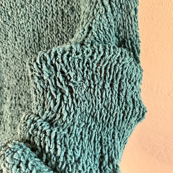 Free People Sand Dunes Pullover Sweater Green Size Large - Picture 8 of 10